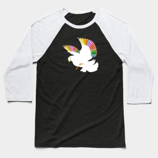 Peace Rainbow Dove Baseball T-Shirt